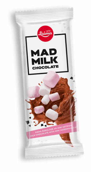 Mad Milk Piena šokolāde ar mini zefīriem, 90g