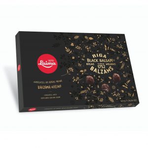 Tumšās šokolādes konfekšu izlase ar Rīgas Melnā Balzama krēmu 420g